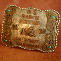 GS Ranch Belt Buckle Award